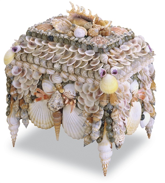 Boardwalk Shell Jewelry Box, Currey & Co