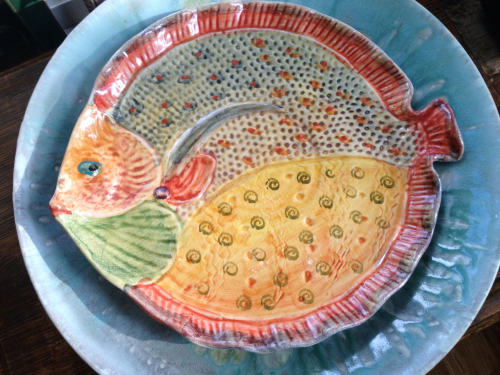 Vintage Ceramic Fish Platter Made In Italy Extraordinary Serving Piece, Etsy