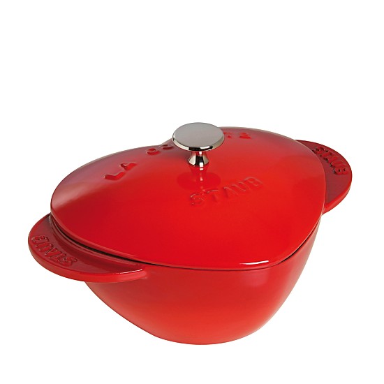 Staub Heart-Shaped 1.75-Quart Cocotte, Cherry, Available at Bloomingdale's