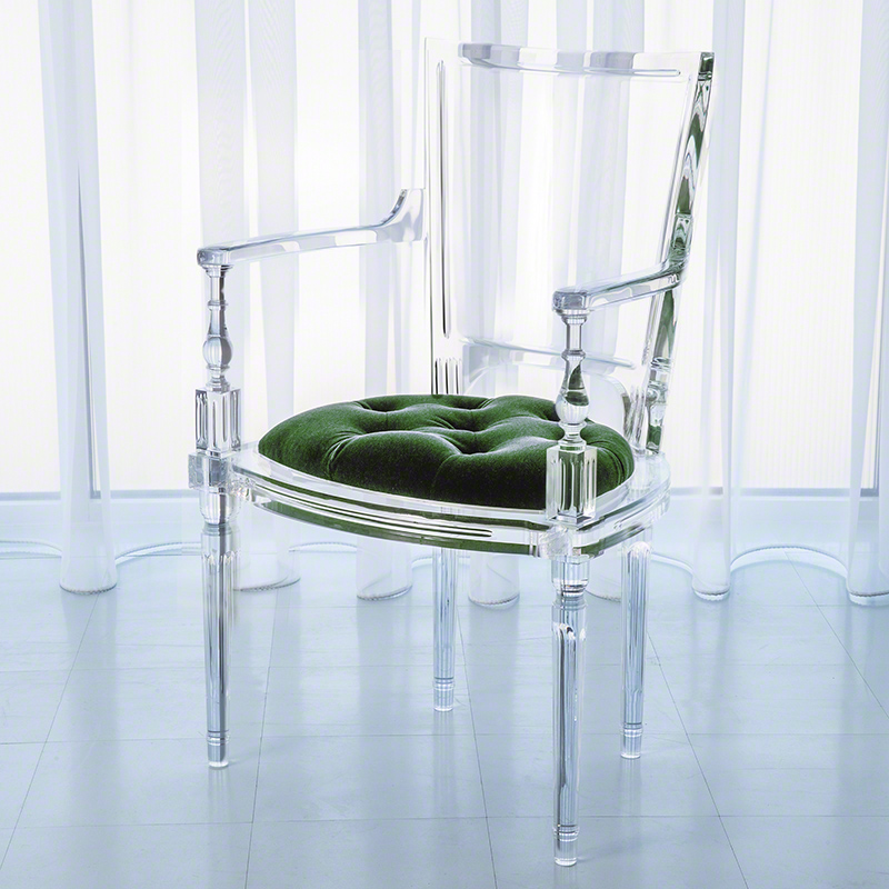 Marilyn Acrylic Arm Chair, Studio A