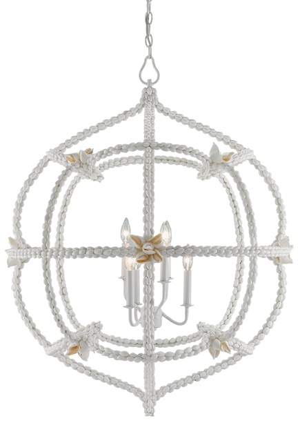 Sea forth Orb Chandelier by Currey & Company